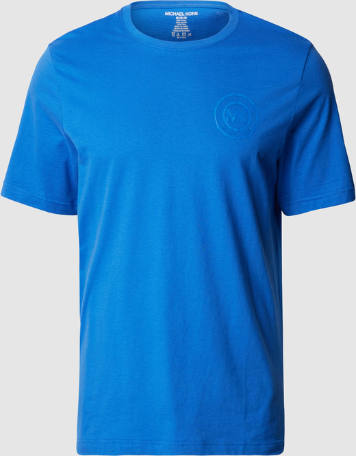 Niebieski t-shirt Michael Kors z bawełny w stylu casual