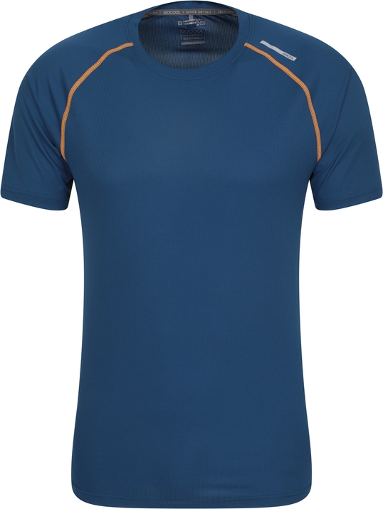 Niebieski t-shirt Mountain Warehouse w sportowym stylu z tkaniny