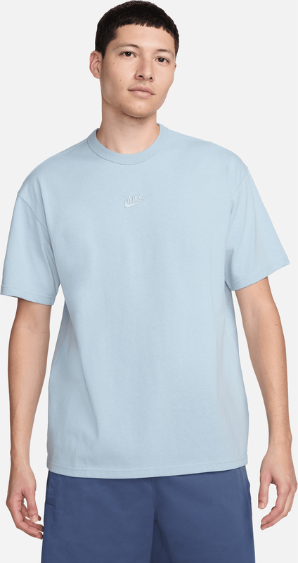 Niebieski t-shirt Nike z bawełny w sportowym stylu