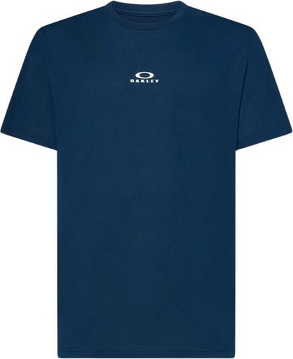 Niebieski t-shirt Oakley z tkaniny z krótkim rękawem w stylu casual