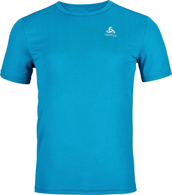 Niebieski t-shirt ODLO w sportowym stylu