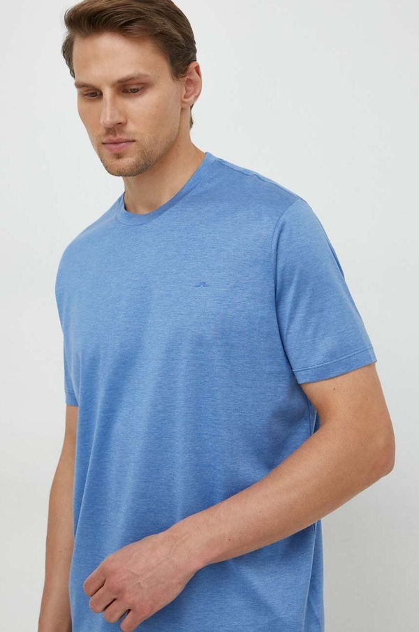 Niebieski t-shirt Paul&shark w stylu casual