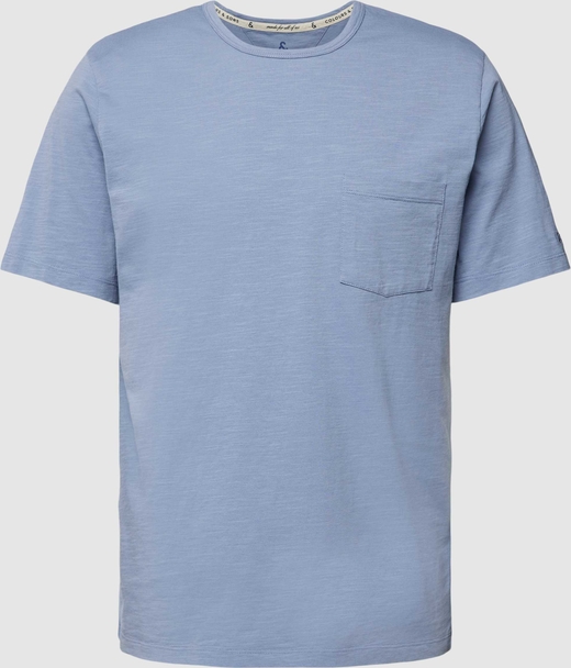 Niebieski t-shirt Peek&Cloppenburg z bawełny