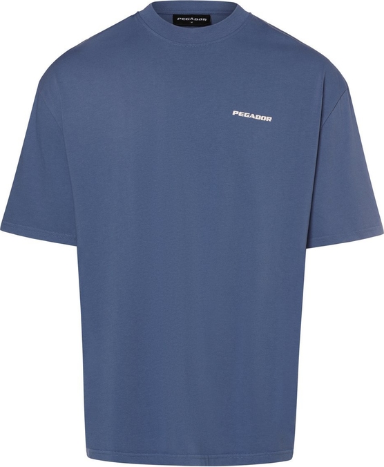 Niebieski t-shirt Pegador z bawełny