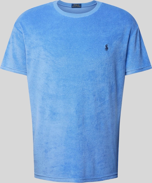 Niebieski t-shirt POLO RALPH LAUREN z bawełny w stylu casual