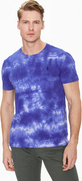 Niebieski t-shirt POLO RALPH LAUREN z krótkim rękawem w młodzieżowym stylu