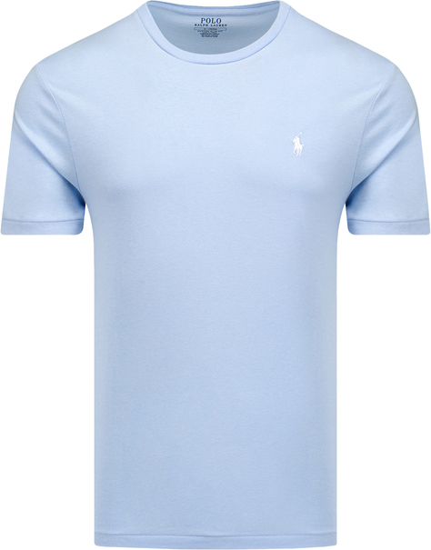 Niebieski t-shirt POLO RALPH LAUREN z krótkim rękawem w stylu casual z bawełny