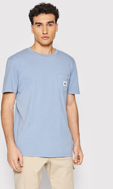 Niebieski t-shirt Quiksilver w stylu casual