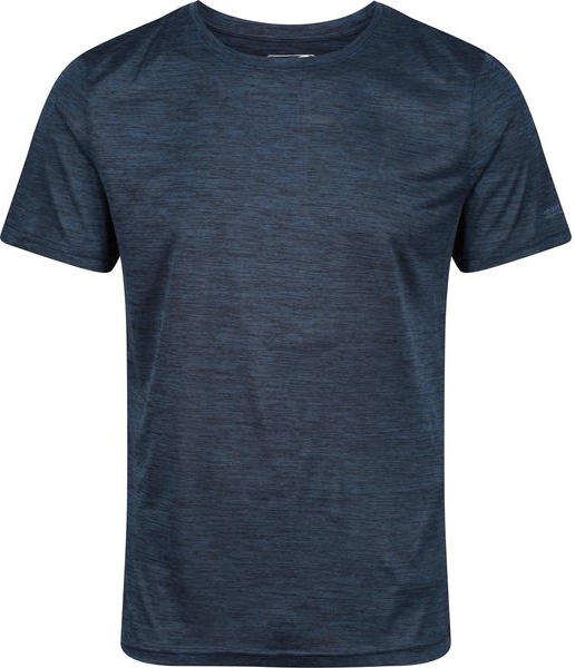 Niebieski t-shirt Regatta w sportowym stylu z krótkim rękawem