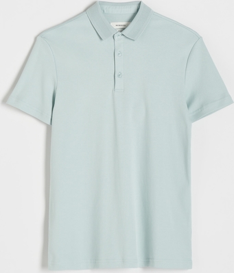 Niebieski t-shirt Reserved z krótkim rękawem