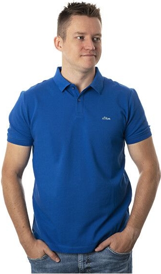 Niebieski t-shirt S.Oliver w stylu casual