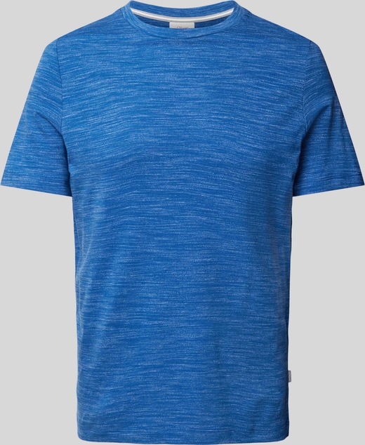 Niebieski t-shirt S.Oliver z bawełny z krótkim rękawem w stylu casual