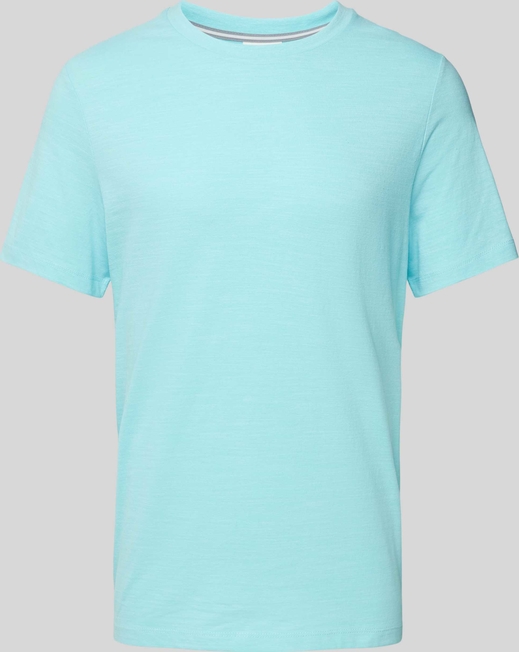 Niebieski t-shirt S.Oliver z krótkim rękawem w stylu casual