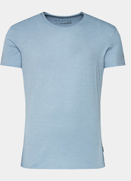 Niebieski t-shirt Sisley w stylu casual