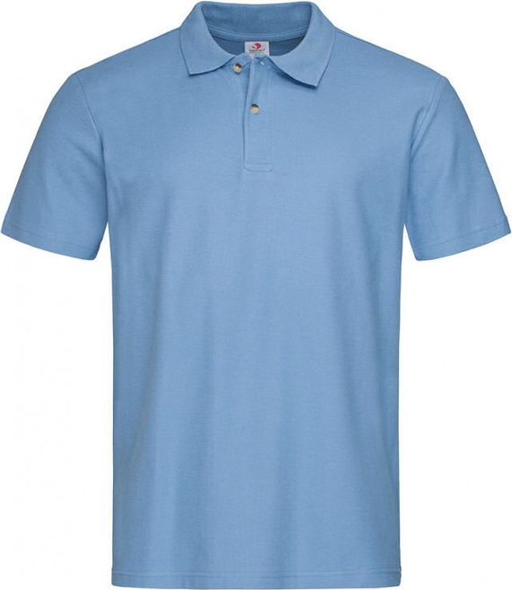 Niebieski t-shirt Stedman z krótkim rękawem z bawełny