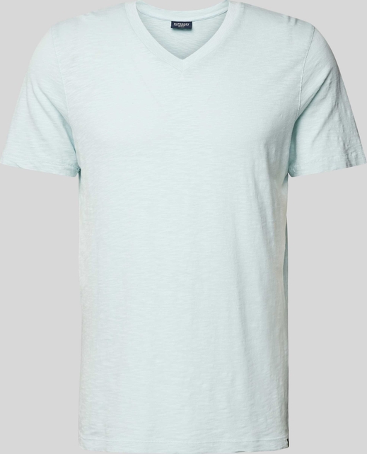 Niebieski t-shirt Superdry z krótkim rękawem z bawełny