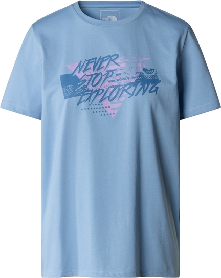 Niebieski t-shirt The North Face z tkaniny