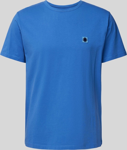 Niebieski t-shirt Thinking MU w stylu casual