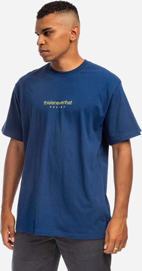 Niebieski t-shirt Thisisneverthat w młodzieżowym stylu z bawełny