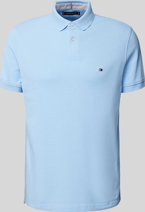 Niebieski t-shirt Tommy Hilfiger w stylu casual z bawełny
