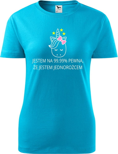Niebieski t-shirt TopKoszulki.pl w sportowym stylu