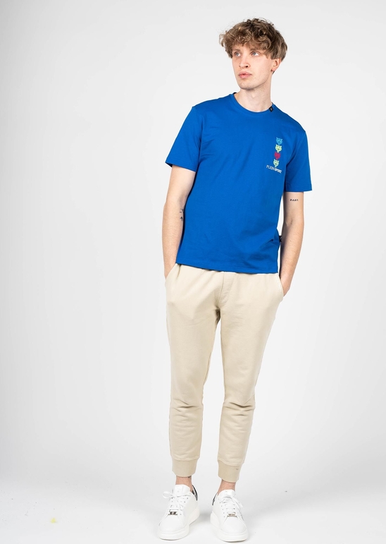 Niebieski t-shirt ubierzsie.com z bawełny