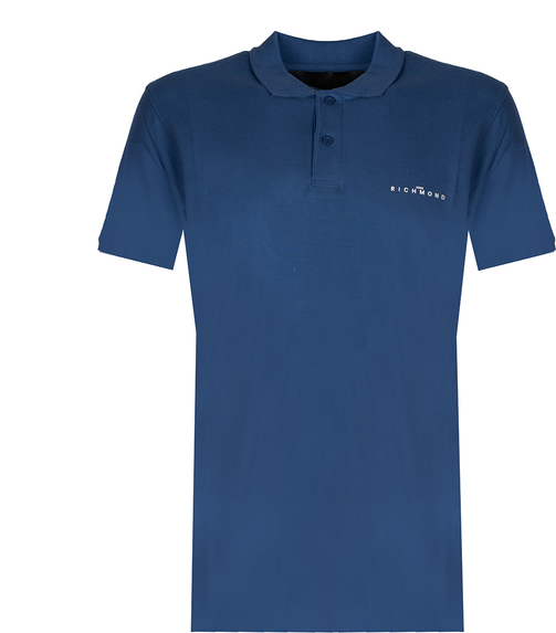 Niebieski t-shirt ubierzsie.com z krótkim rękawem w stylu casual z bawełny