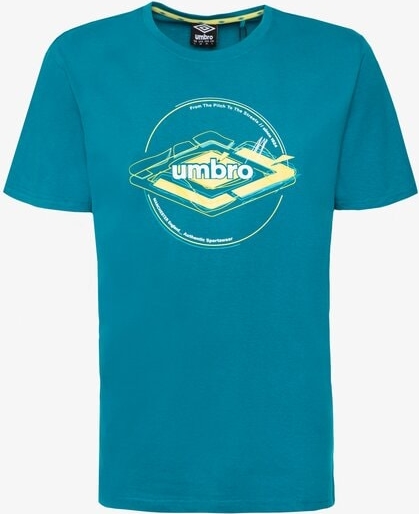 Niebieski t-shirt Umbro z krótkim rękawem