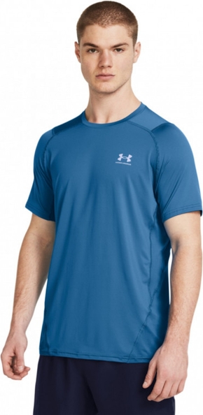 Niebieski t-shirt Under Armour z krótkim rękawem
