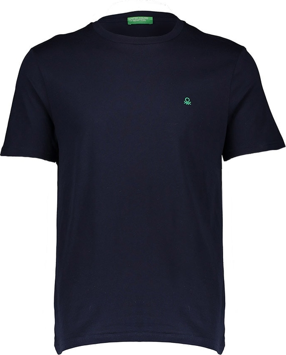 Niebieski t-shirt United Colors Of Benetton w stylu casual