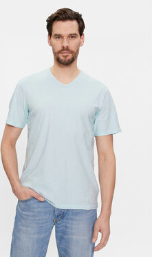 Niebieski t-shirt United Colors Of Benetton w stylu casual z krótkim rękawem