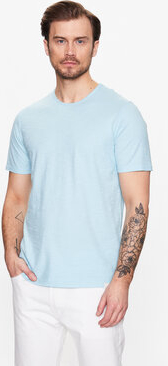 Niebieski t-shirt United Colors Of Benetton z krótkim rękawem