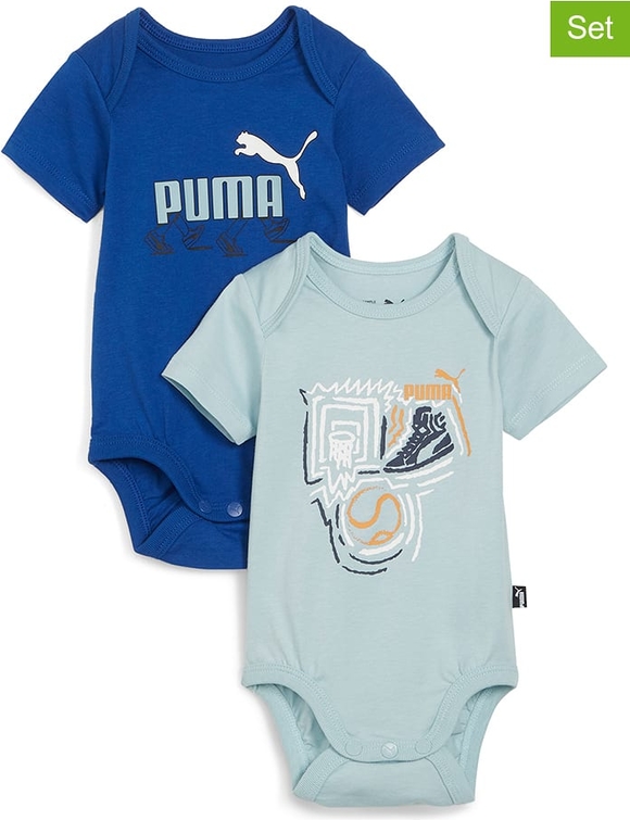 Niebieskie body niemowlęce Puma