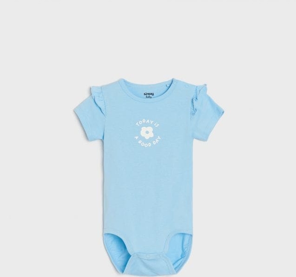 Niebieskie body niemowlęce Sinsay