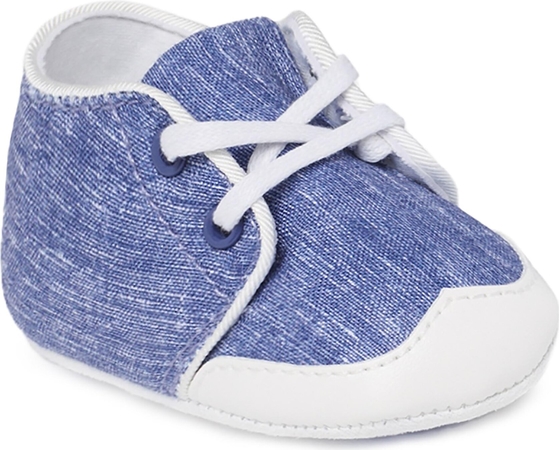 Niebieskie buciki niemowlęce Mayoral sznurowane