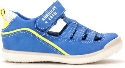 Niebieskie buty dziecięce letnie American Club na rzepy