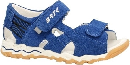 Niebieskie buty dziecięce letnie Bartek dla chłopców na rzepy