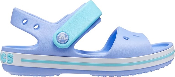Niebieskie buty dziecięce letnie Crocs na rzepy