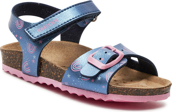 Niebieskie buty dziecięce letnie Geox dla dziewczynek