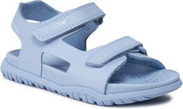 Niebieskie buty dziecięce letnie Geox na rzepy