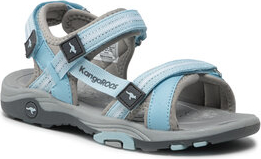 Niebieskie buty dziecięce letnie Kangaroos dla dziewczynek na rzepy