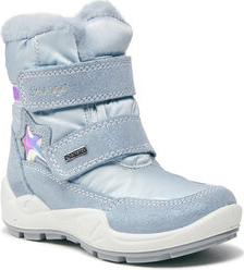 Niebieskie buty dziecięce zimowe Primigi z goretexu na rzepy