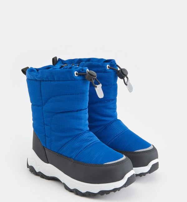 Niebieskie buty dziecięce zimowe Sinsay