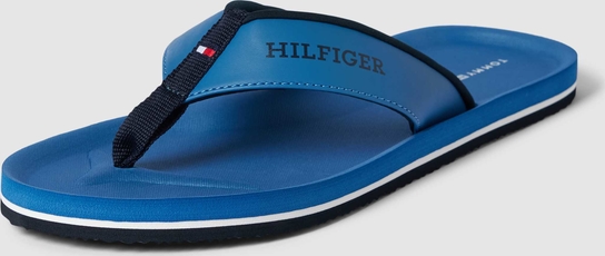 Niebieskie buty letnie męskie Tommy Hilfiger w stylu casual