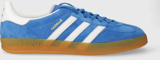 Niebieskie buty sportowe Adidas Originals sznurowane