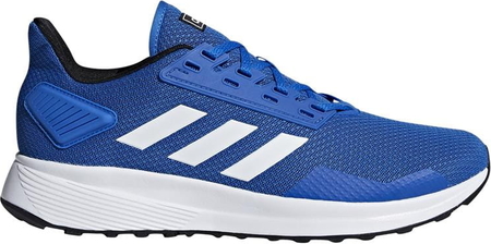 Niebieskie buty sportowe Adidas sznurowane duramo