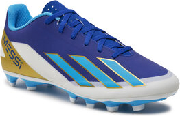 Niebieskie buty sportowe Adidas ultraboost w sportowym stylu sznurowane