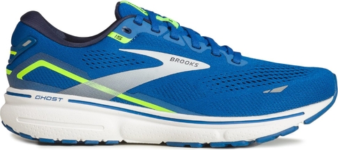 Niebieskie buty sportowe Brooks sznurowane w sportowym stylu