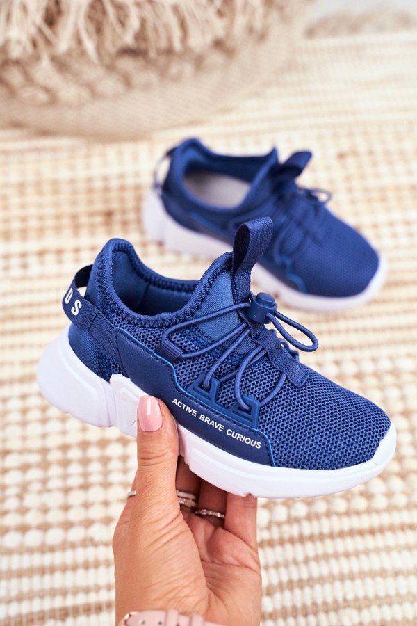 Niebieskie buty sportowe dziecięce Abckids dla chłopców