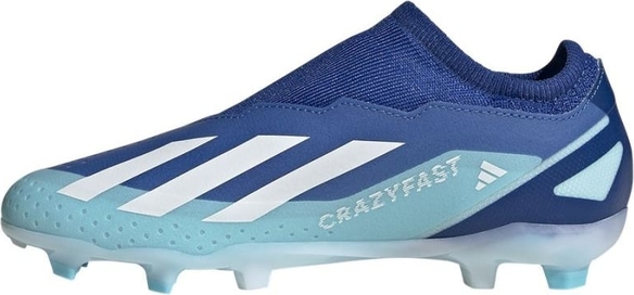 Niebieskie buty sportowe dziecięce Adidas sznurowane dla chłopców